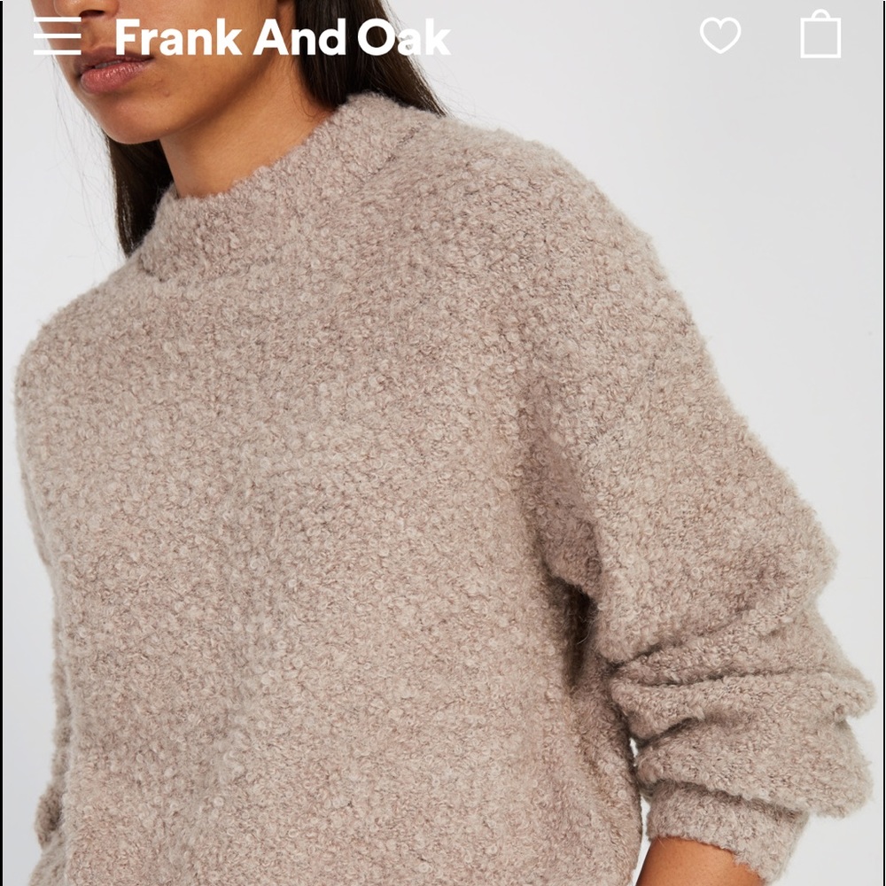 Fuzzy Crew Neck Sweater